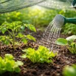 - Junge Setzlinge schützen vor Hitze mit Schatten, Mulch und Wasser