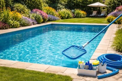 - Gartenpool im Sommer: klare Wasserpflege, Hygiene, regelmäßige Reinigungsroutine sichern und Spaß für die Familie.