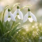 - Schneeglöckchen im Garten, zarte weiße Blüten, giftig oder harmlos für Haustiere?