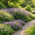 Storchschnabel (Geranium), robuste Staude mit Blüten im sonnigen Beet, vielseitig.
