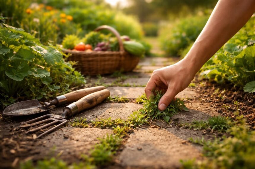 Unkraut im Sommer effektiv bekämpfen mit Hausmitteln – einfache Tipps für Beete