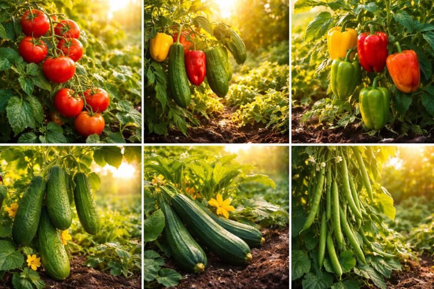 6 Gemüsesorten, die sommerliche Hitze besser vertragen - Hitzeverträgliche Gemüsesorten im Garten: Tomaten, Paprika, Gurken, Zucchini, Bohnen, Mais