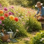 Bunte Sommerblumen im Garten länger blühen dank gezielter Pflege und Schnitt.