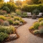 Pflegeleichter Garten mit weniger Rasen, übersichtlichen Beeten und entspanntem Wochenende.
