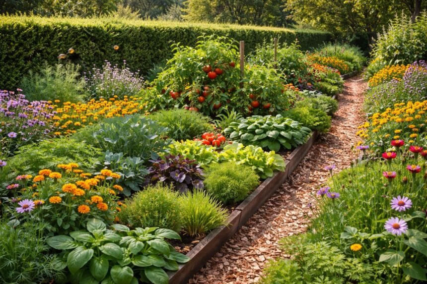 - Natürliche Barrieren schützen das Gartenbeet zuverlässig vor Schädlingsbefall und Stress.