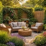 Grüner Sichtschutz im Garten: Privatsphäre durch Pflanzen, Hecken und Mulchen.