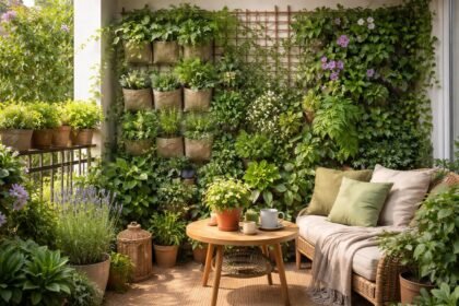- Vertikale Gartenideen für den Balkon: grün, platzsparend, stylisch, wetterfest, vielseitig anpassbar für kleine Wände.