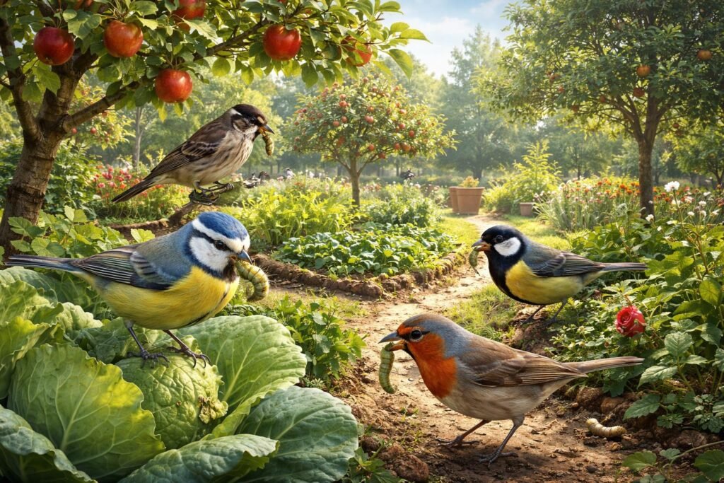 Gartenvögel beobachten – Obst schützen mit praktischen, einfachen Mitteln im Garten gegen gefressene Gäste