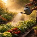 •Hitze im Garten erfordert schnelles Handeln, damit Pflanzen vital bleiben.