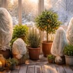- Kübelpflanzen winterfest machen durch Isolierung, Standortwahl und Schutzmaßnahmen im Winter.