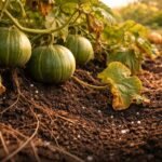 - Kürbisse im Beet bleiben grün, reifen nicht aus, Ursachen liegen im Boden.