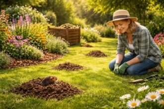 Maulwürfe im Garten wahrnehmen, Naturschutz respektieren, Nutzen erkennen, Lösungen finden