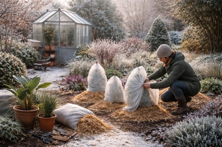 • Winterfit vor Frost schützen • Exotische Pflanzen gekonnt vorbereiten • Gartenwinter-Strategien sichtbar