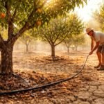 Obstbäume richtig gießen im Sommer; Boden feucht halten, Ernte sichern.