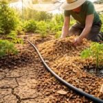 - Bodenfeuchtigkeit sichern durch Mulch, Schatten, Tropfbewässerung, regelmäßige Pflege der Erde