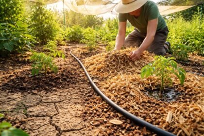 - Bodenfeuchtigkeit sichern durch Mulch, Schatten, Tropfbewässerung, regelmäßige Pflege der Erde
