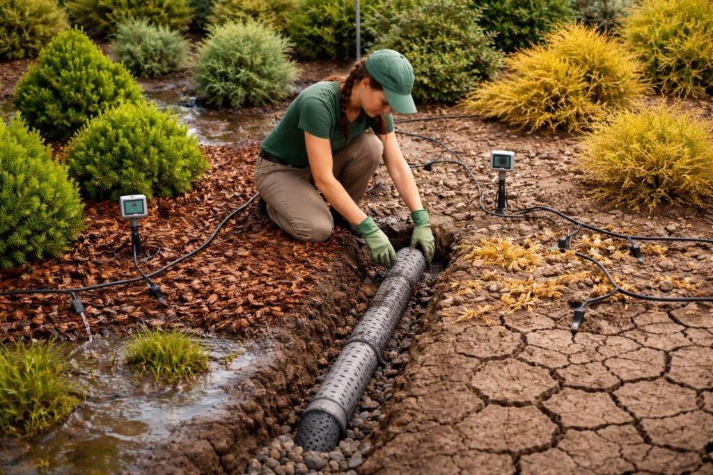 - Staunässe und Trockenheit gezielt im Garten erkennen und handeln lernen.