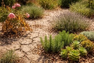 Klimawandel belastet Stauden, Obst, Zierpflanzen; Hitze, Trockenheit, Stress, Resistenzen sinken im Garten.