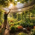 Schattenspendende Maßnahmen schützen Gemüse und Zierpflanzen vor starker Sommersonne dauerhaft