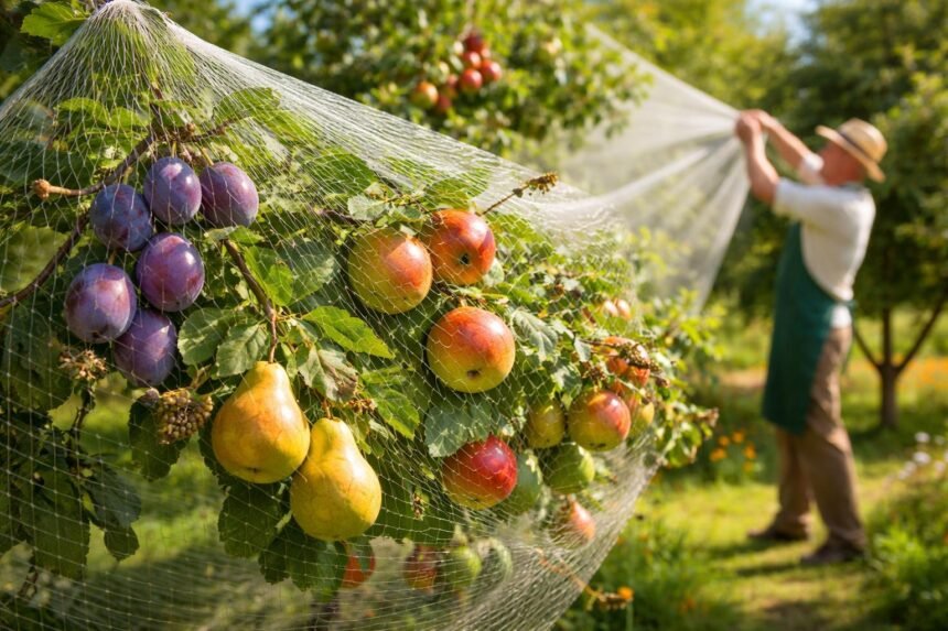 Wespen bedrohen Obst im Garten; Tipps zum Schutz der Ernte.