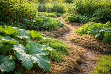 Mulchen reduziert Verdunstung; schützt Boden; spart Wasser im Garten und stärkt Pflanzen.