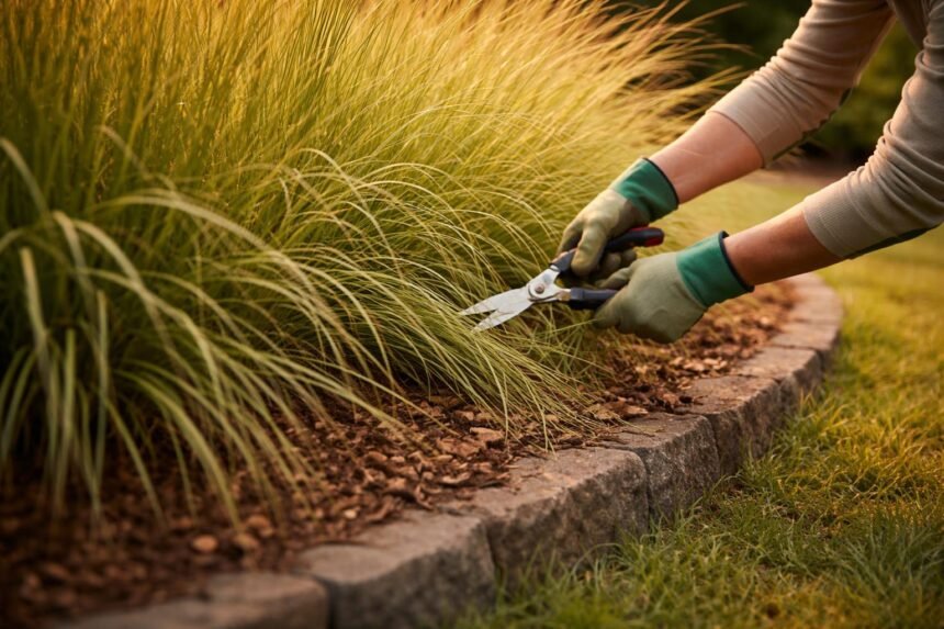 Ziergräser breiten sich unkontrolliert aus? Das hilft wirklich Ziergräser werden kontrolliert zurückgedrängt, Beet bleibt übersichtlich und balanciert, ohne große Umräumung im Garten notwendig.