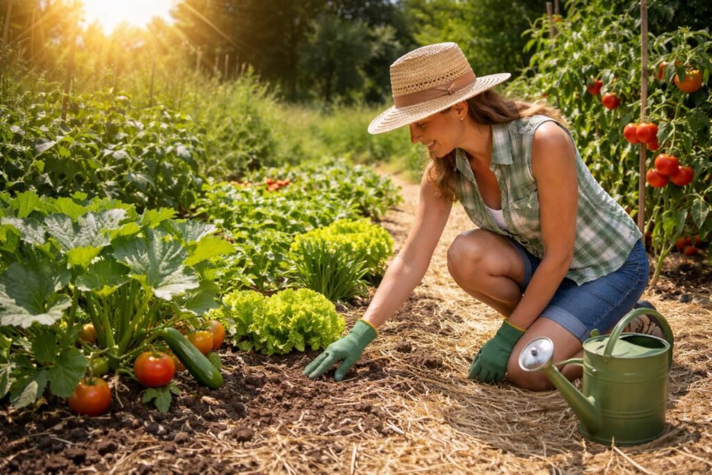 Dürre im Gemüsebeet: Diese Maßnahmen helfen deinen Pflanzen durch den Sommer - Den richtigen Pflegezeitpunkt wählen: richtige Bewässerung bei Hitze und Dürre.