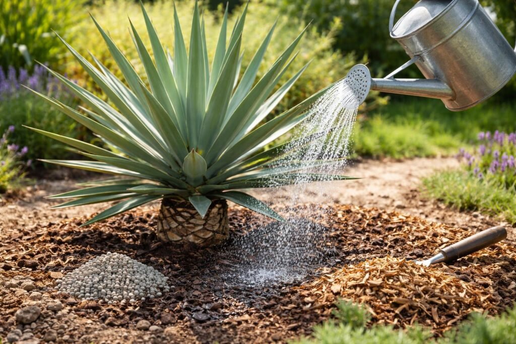 - Frostverträgliche Yucca schottii: Pflegehinweise, Gießen, Düngen, Standort, Boden und Temperaturen beachten.