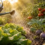 - Bewässerung bei Hitze rettet Gemüse, sichert Ernte, Gesundheit und Stärke.