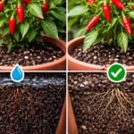 Chili-Pflanzen im Topf • sonniger Balkon • nährstoffreiche Erde • vielfältiges Substrat • Pflegeleicht