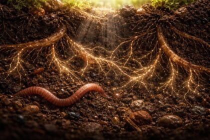 - Unter der Erde leben Würmer, Mikroben, Pilze, Insekten, Nematoden, kleine Spinnen.