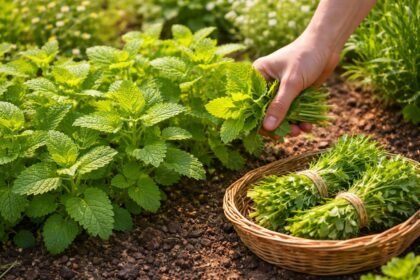 Zitronenmelisse im Garten, pflegeleicht, sie begeistert mit Duft und Heilwirkung im Sommer