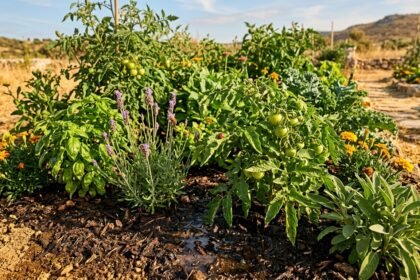 Gesunde Gartenpflanzen trotzen Dürre und bleiben dank gezielter Pflege widerstandsfähig gegen Schädlinge