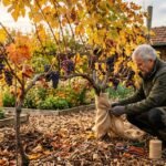 Herbstpflege für Tafeltrauben mit Rückschnitt, Laubentfernung und Winterschutz
