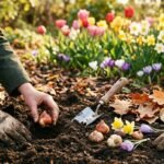 Blumenzwiebeln werden im Herbst für eine farbenfrohe Blütenpracht im Frühling gepflanzt