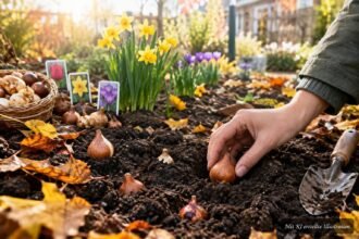 Blumenzwiebeln von Tulpen, Narzissen und Krokussen werden im Herbst gepflanzt