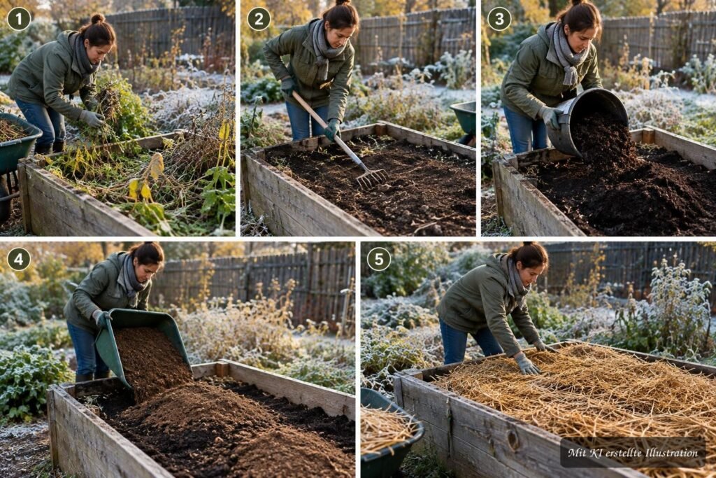 Hochbeet nach der Ernte: Fünf einfache Herbstarbeiten für eine ertragreiche nächste Gartensaison