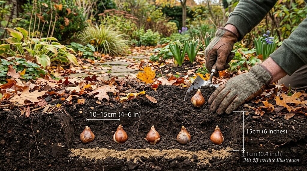 Hyazinthen im Garten – Standort, Pflanzzeit und Pflege im Überblick Hyazinthenzwiebeln werden im Herbst für eine üppige Blüte im Garten gepflanzt.