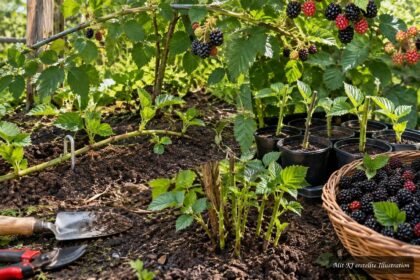 Brombeeren im Garten durch Absenker, Stecklinge und Wurzelausläufer vermehren