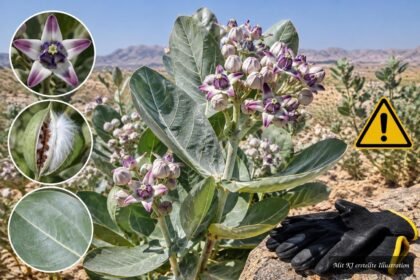 Oscherbaum mit auffälligen Blüten und großen Blättern in natürlicher Umgebung