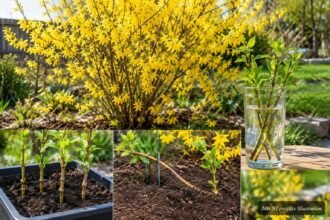 Forsythienvermehrung durch Stecklinge, Absenker und Wasserglas im Vergleich