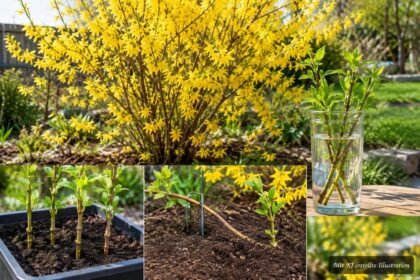 Forsythienvermehrung durch Stecklinge, Absenker und Wasserglas im Vergleich