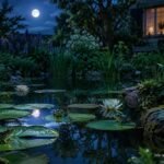 Frösche quaken nachts am idyllischen Gartenteich neben schlafgestörten Anwohnern