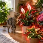 Giftige Zimmerpflanzen für Katzen mit Warnhinweisen und sicherer Pflanzenauswahl