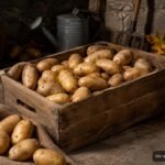 Geerntete Kartoffeln werden richtig gelagert, damit sie über den Winter fest und keimfrei bleiben