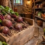Rote Bete wird im Keller, in Kisten und kühlen Vorratsräumen richtig gelagert