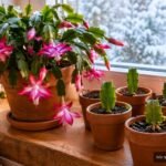 Weihnachtskaktus mit neuen Wurzeln aus eingepflanzten Blattgliedern vermehren