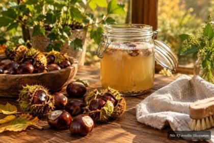 Rosskastanien als ökologisches Waschmittel und natürliche Pflanzenpflege im Herbst